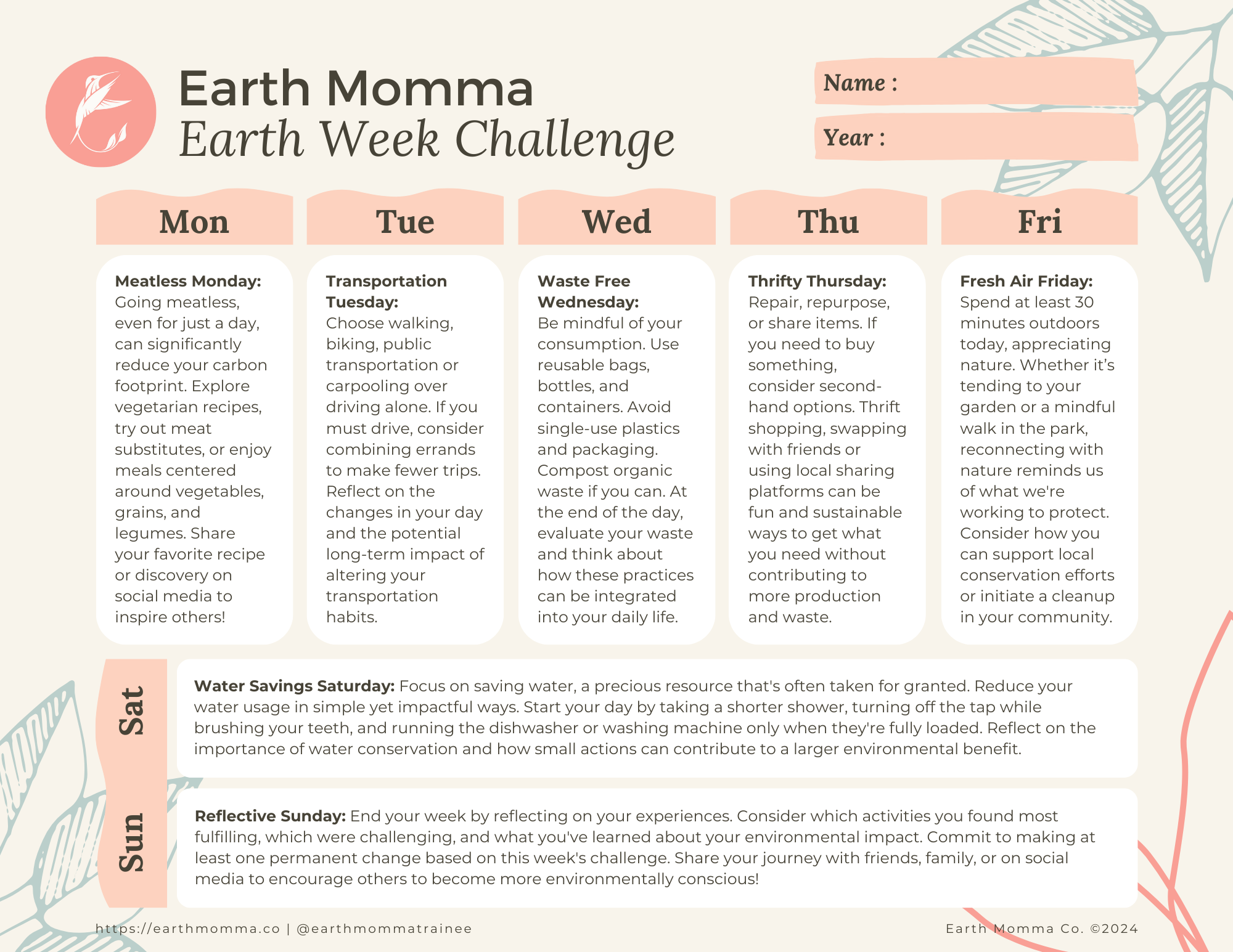 Earth Week Challenge: Making Every Day Greener